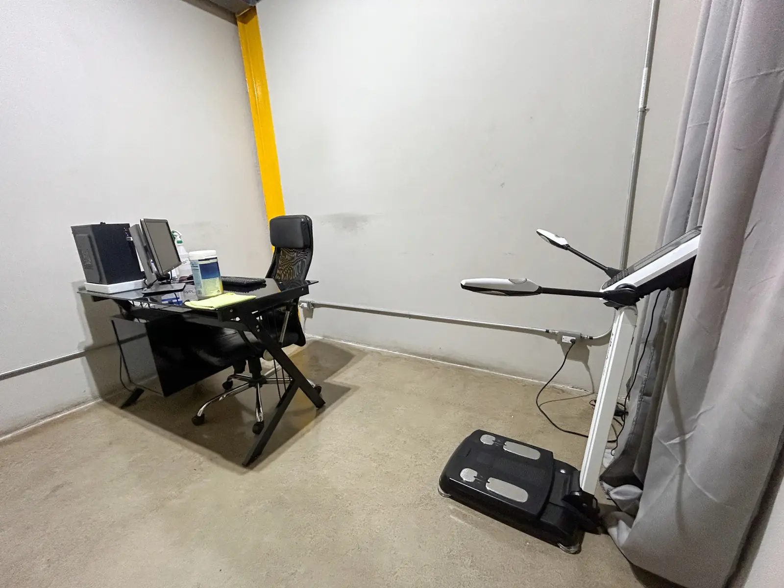 Espacio privado para valoración física