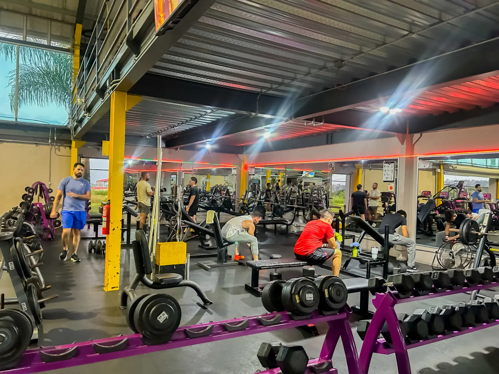 Gym training floor