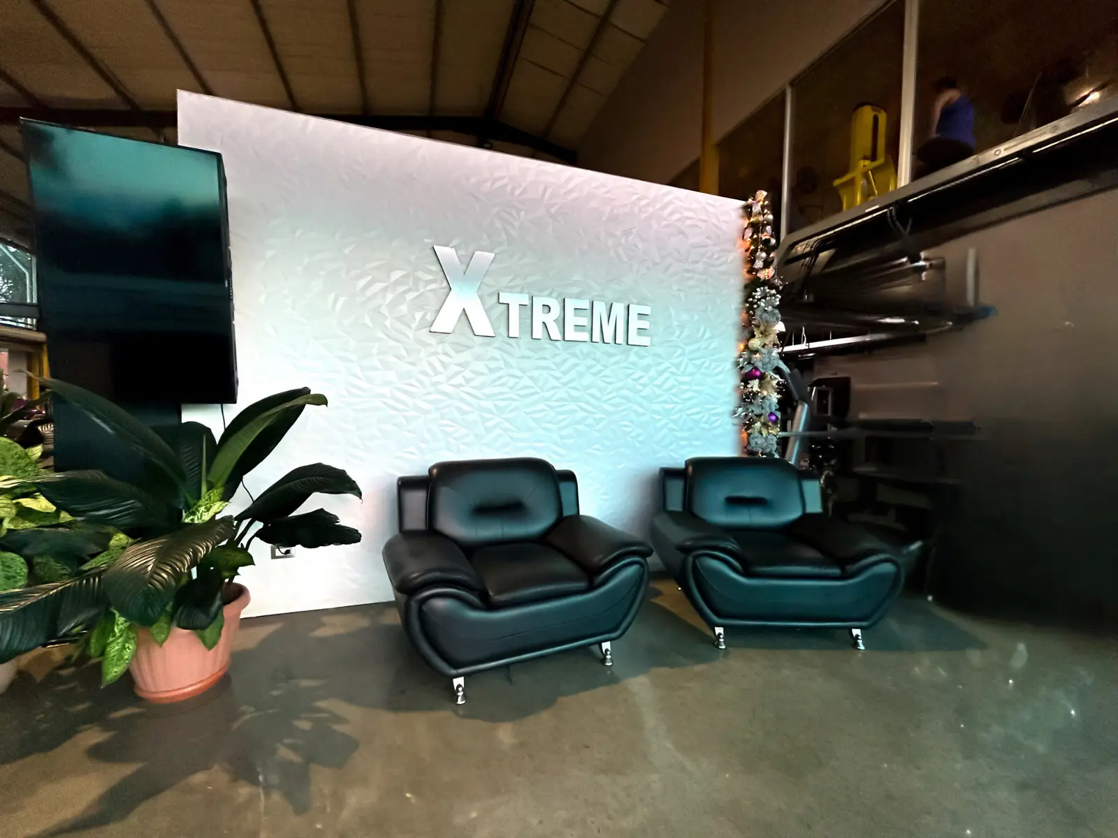 Área de atención para la cámara de bronceado de Xtreme Gym